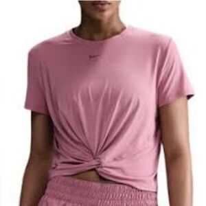 Nike One Women's Classic Dri Fit Twist Tie Workout Activewear Top | XL